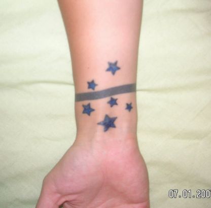 Stars Tats On Wrist